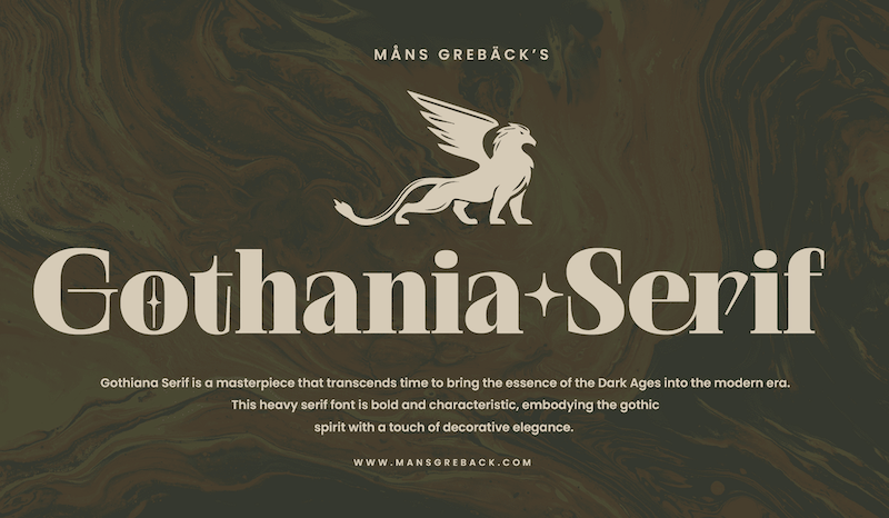 Gothania Serif Font