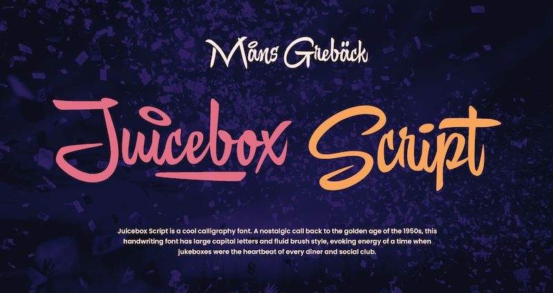 Juicebox Script Font