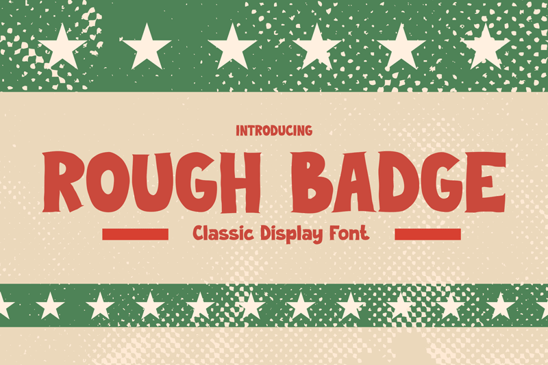 Rough Badge Font