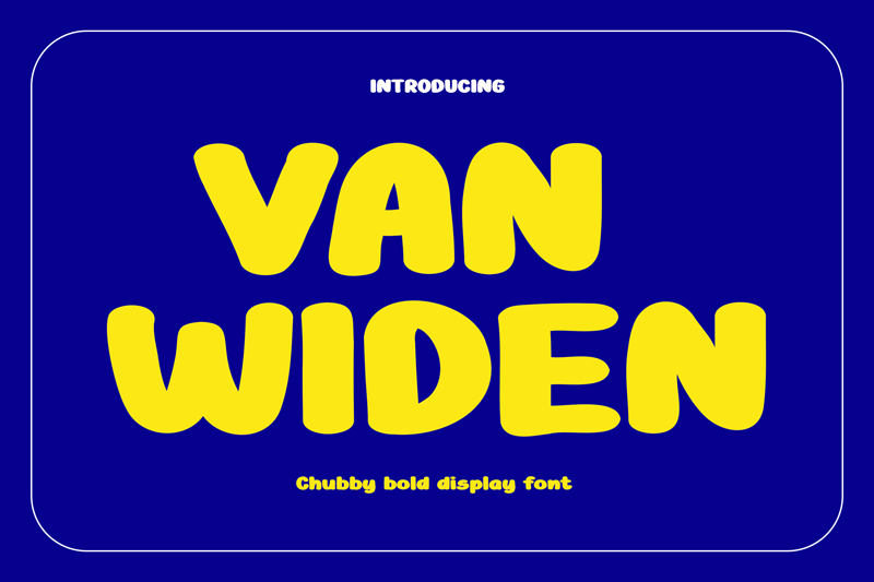 Van Widen Font