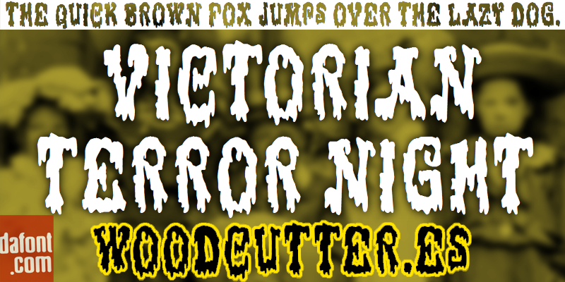 Victorian Terror Night Font