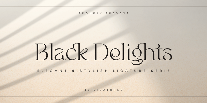 Black Delights Font