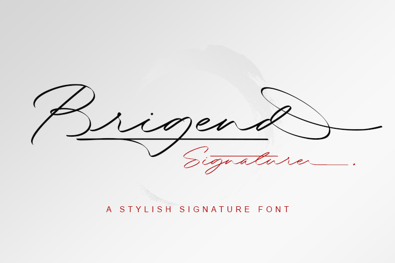 Brigend Signature Font