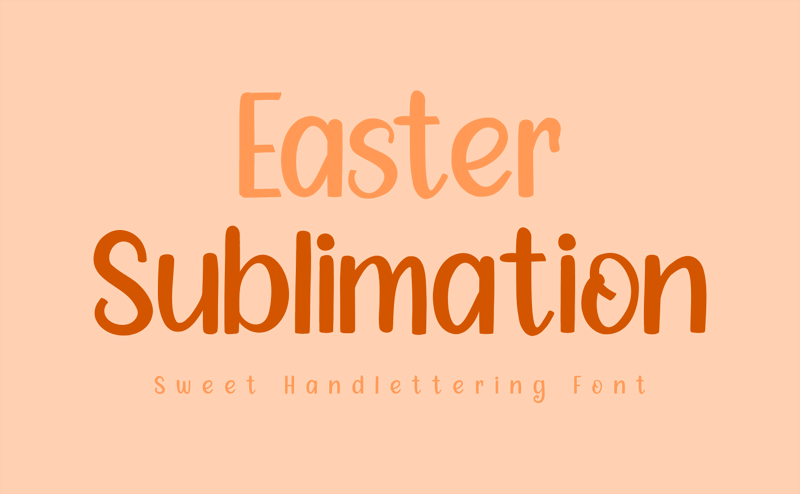 Easter Sublimation Font