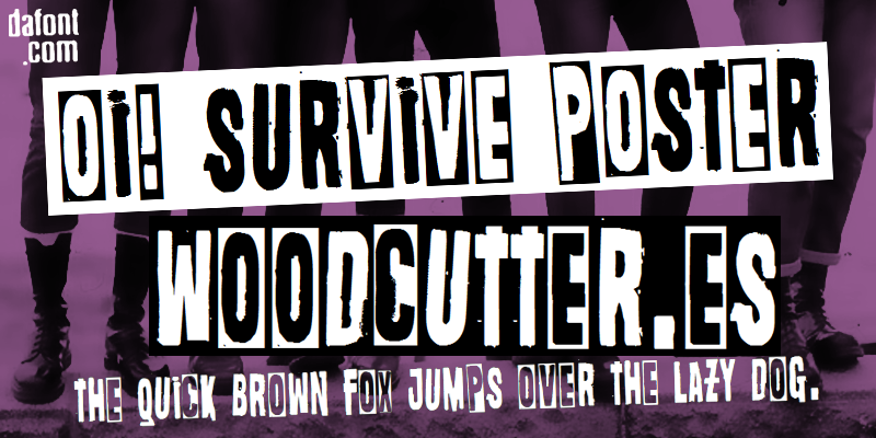 Oi! Survive Poster Font
