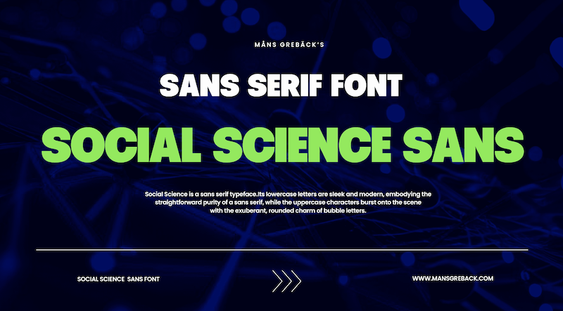 Social Science Sans Font