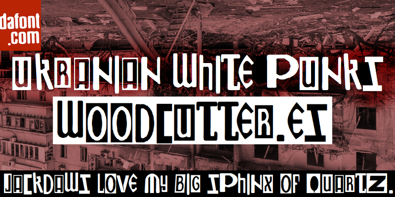 Ukranian White Punks Font
