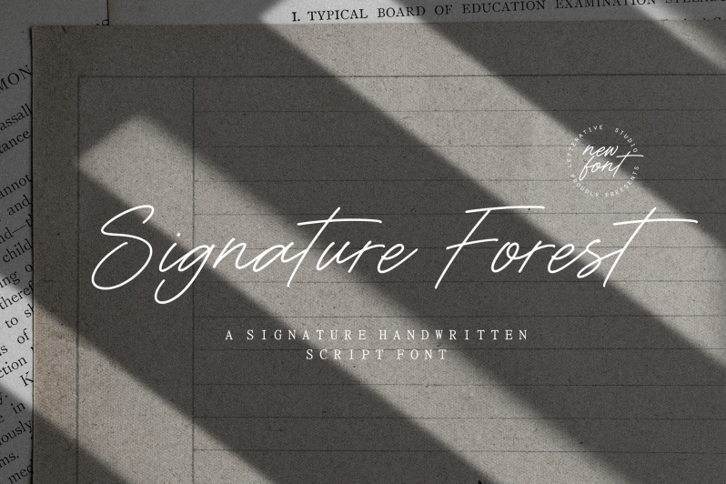 Signature Forest Font