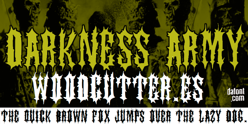 Darkness Army Font