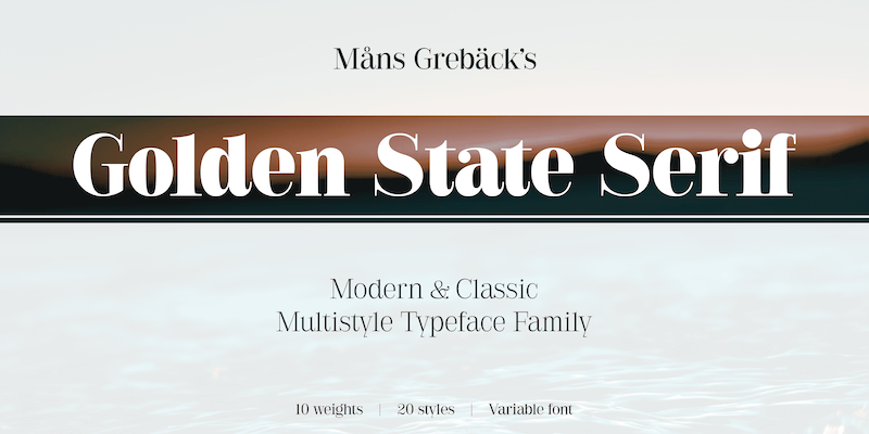 Golden State Serif Font