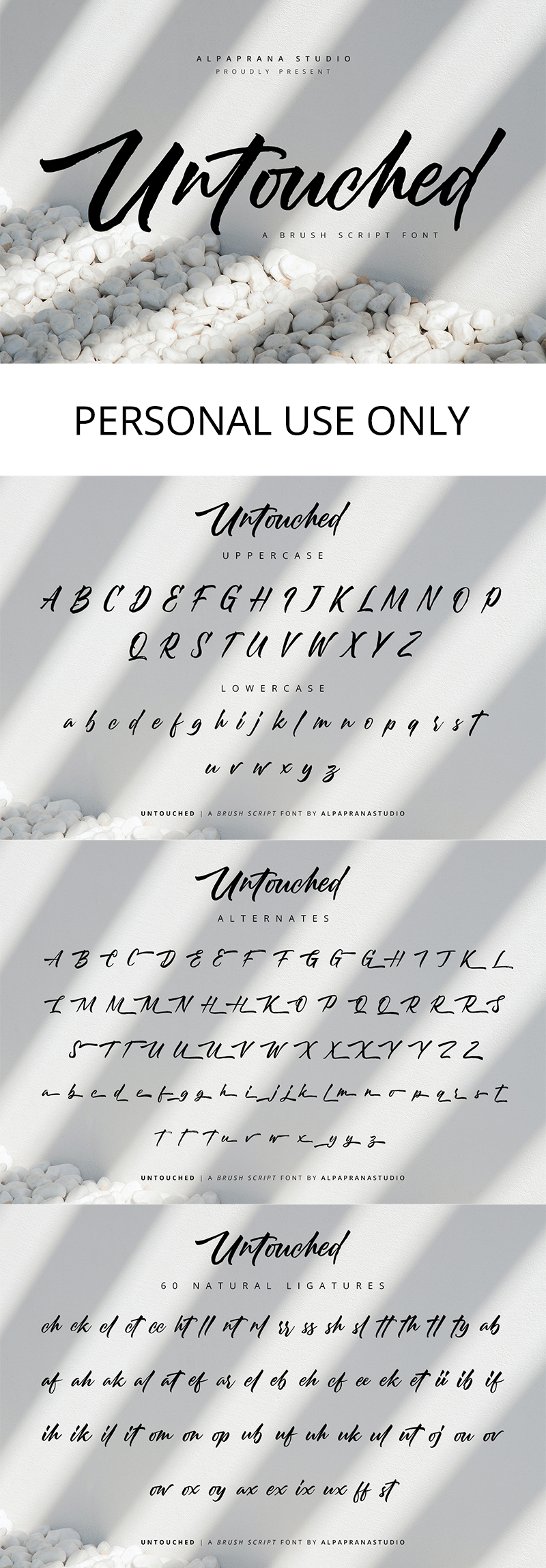 Untouched Font