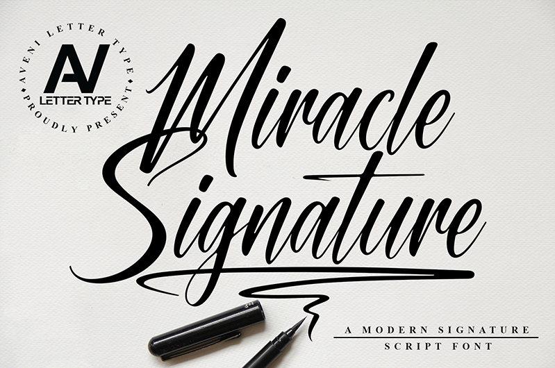 Miracle Signature Font