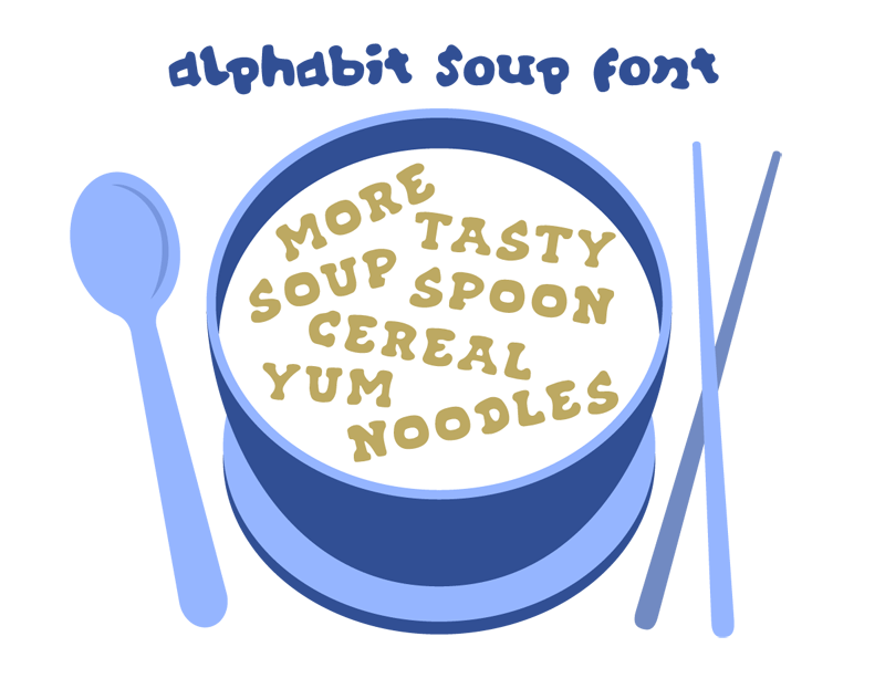 Alphabit Soup Font
