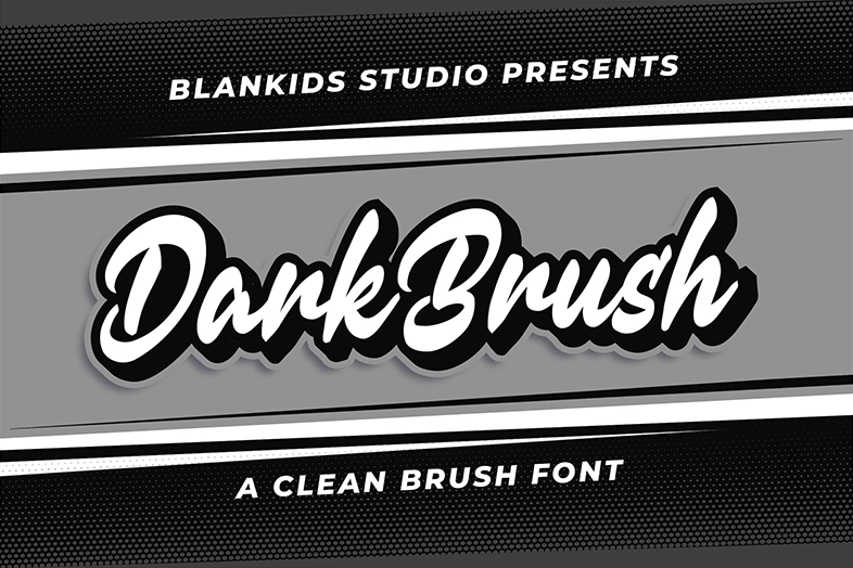 Dark Brush Font