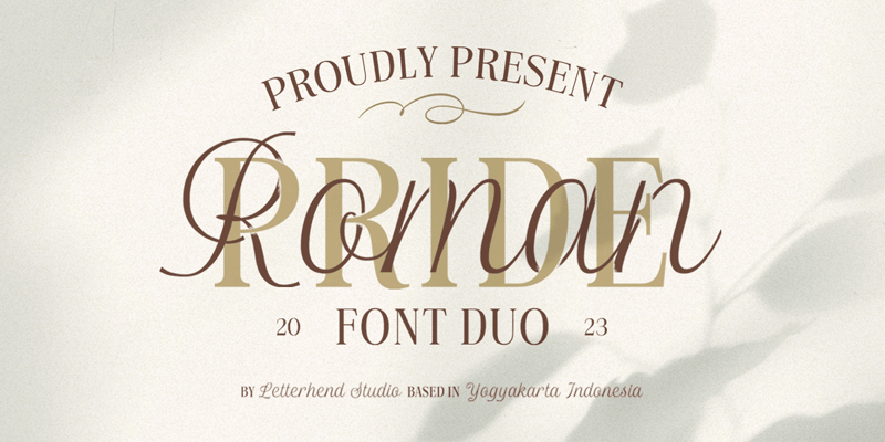 Roman Pride Script Font