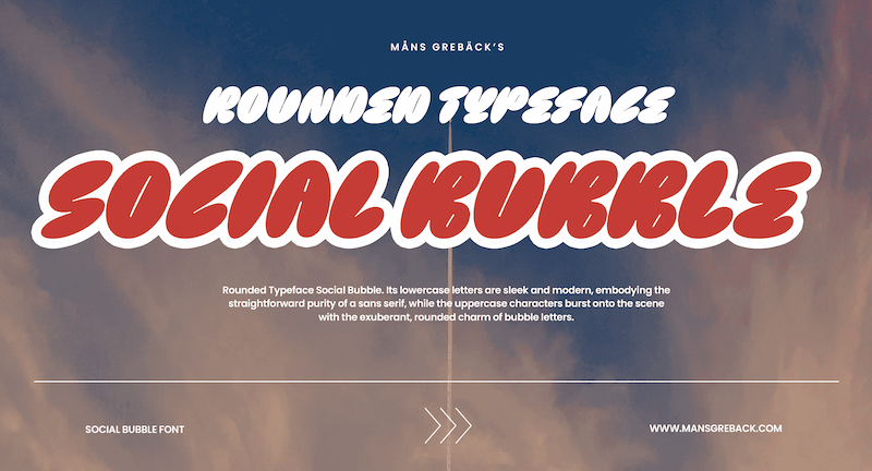 Social Bubble Font