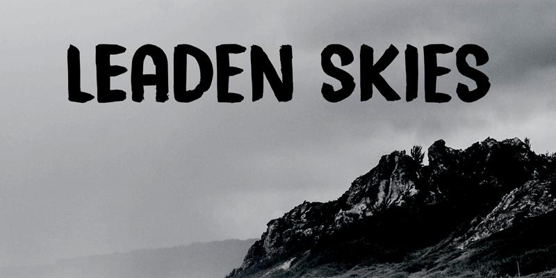 Leaden Skies Font