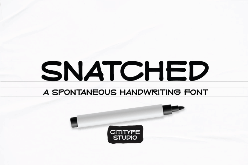 Snatched Display Font