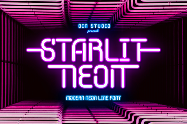 Starlit Neon Font