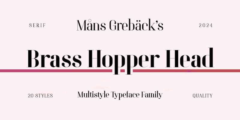 Brass Hopper Head Font