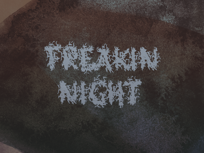 f Freakin Night Font