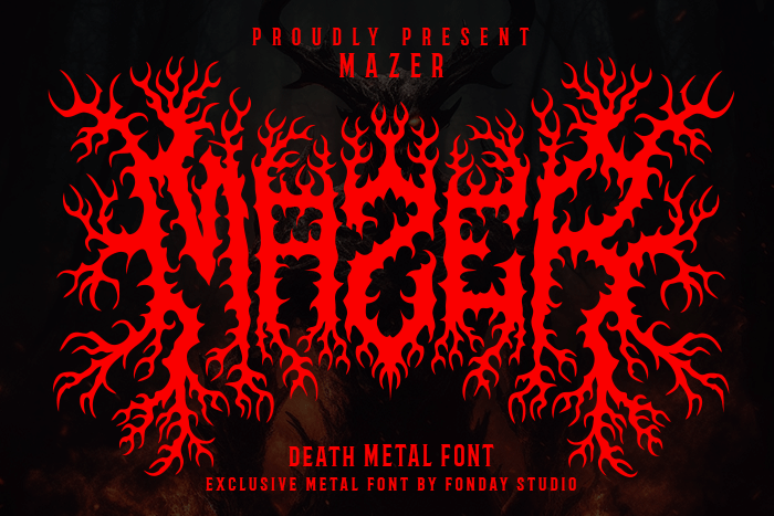 Mazer Metal Font
