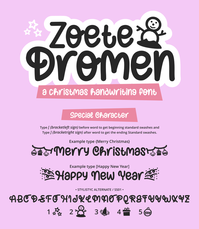 Zoete Dromen Font