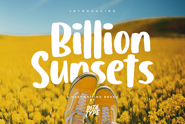 Billion Sunsets Font
