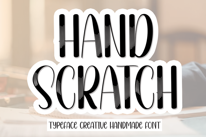 Hand Scratch Font