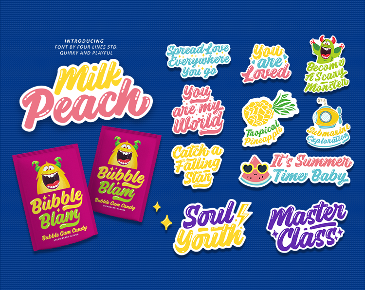 Milk Peach Font