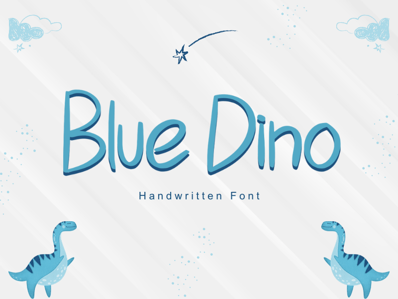 Blue Dino Font