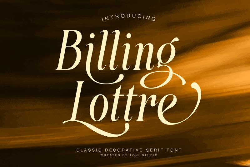 Billing Lottre Font