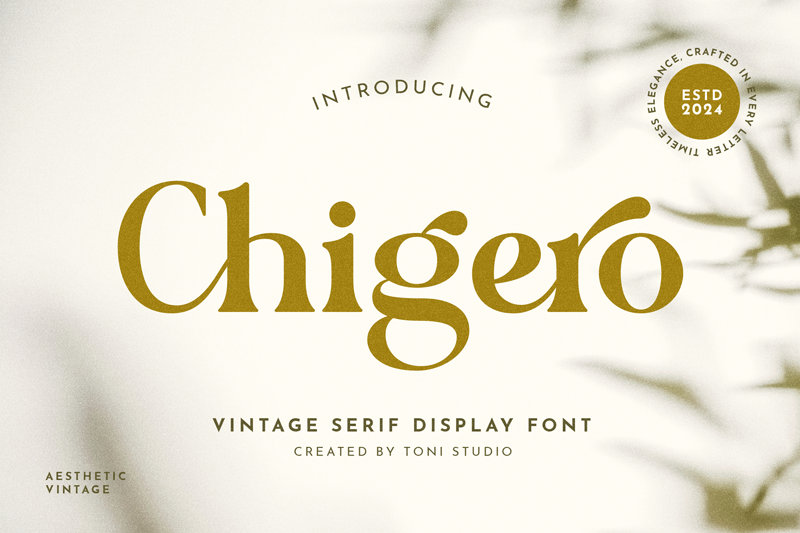 Chigero Font