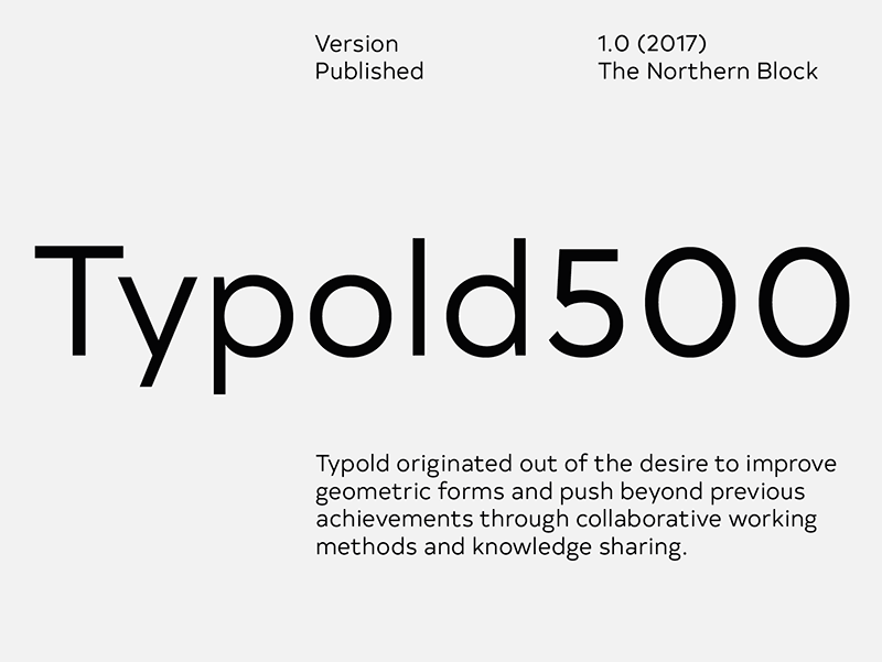 Typold Book 500 Font