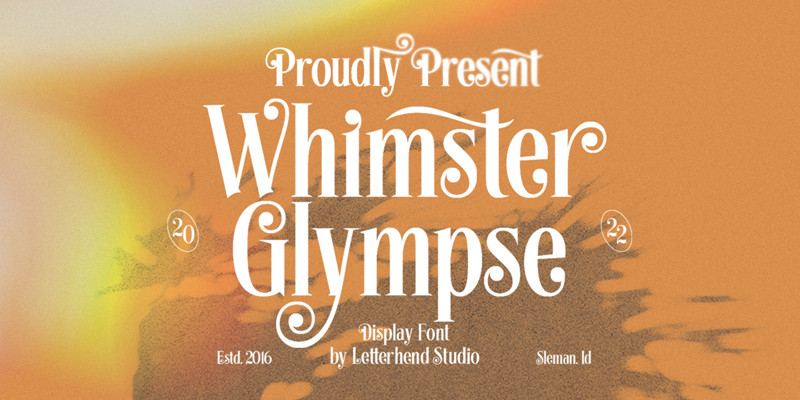 Whimster Glympse Font