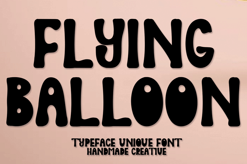 Flying Balloon Font