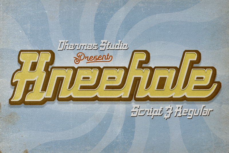 Kneehole Font