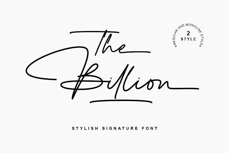 The Billion Font