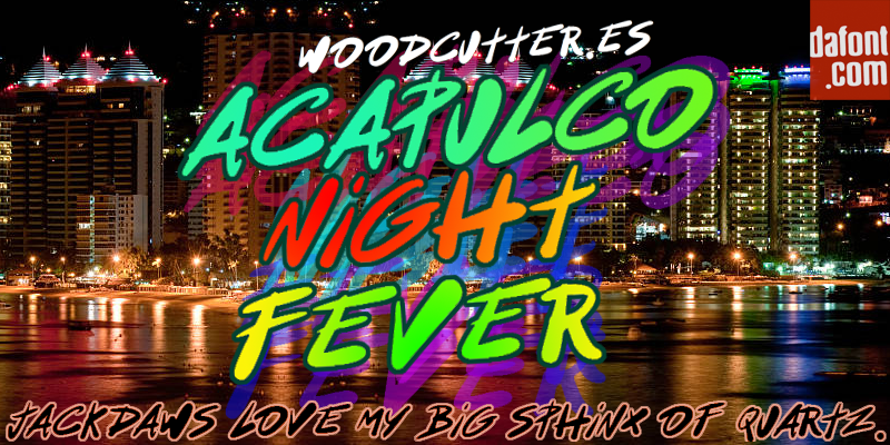 Acapulco Night Fever Font