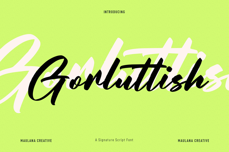 Gorluttish Font