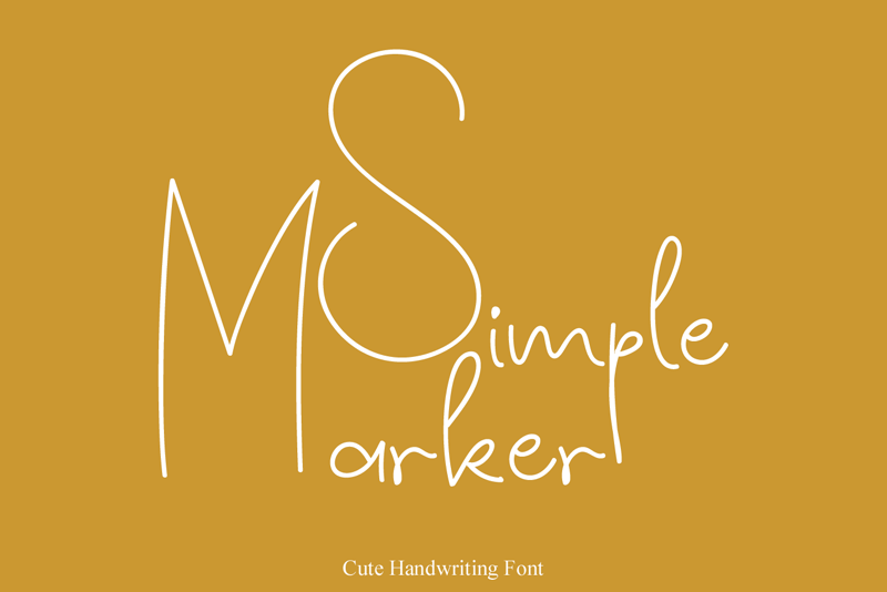 Simple Marker Font
