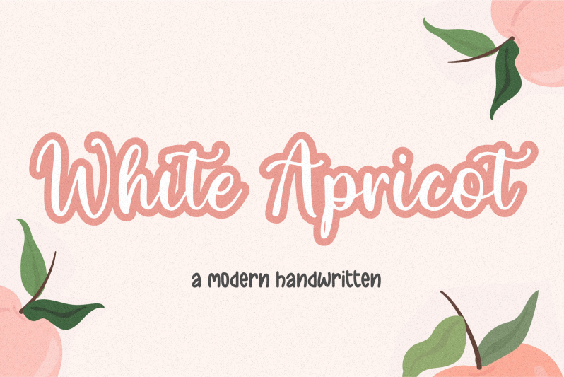 White Apricot Font