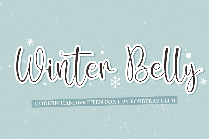 Winter Belly Font