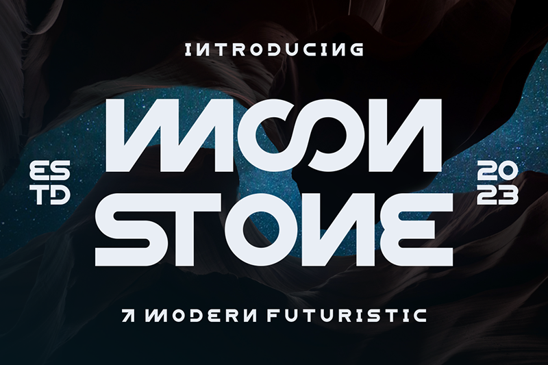 Moon Stone Font