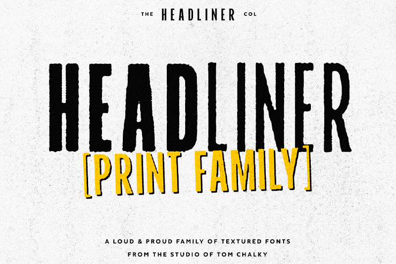 TC Headliner Print Font
