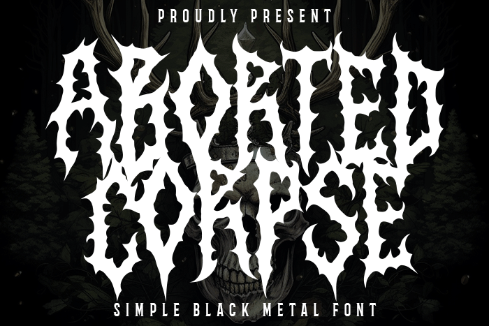 Aborted Corpse Font