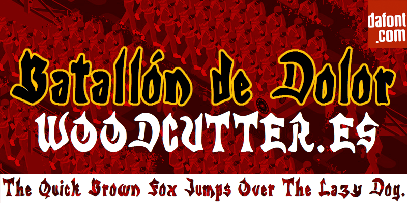Batall�n de Dolor Font