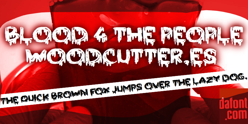 Blood 4 the People Font