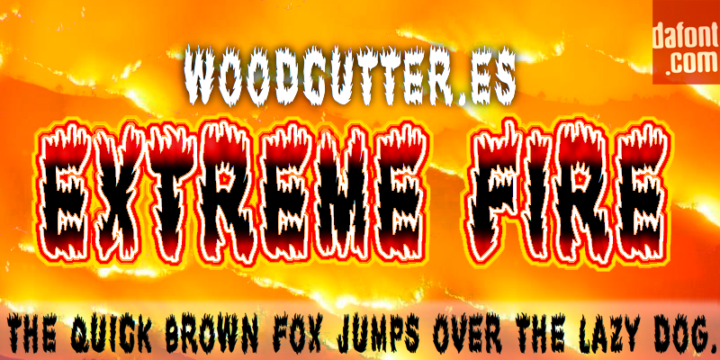 Extreme Fire Font