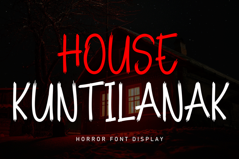 House Kuntilanak Font